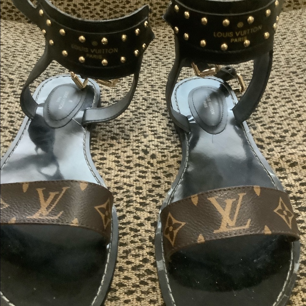 Monogram Flat Sandals